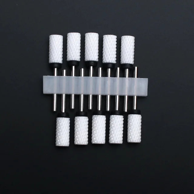 10 Stück Keramik Nagelfräser Set – Für elektrische Nagelfeile, Gelentfernung, Maniküre & Nagelhautpflege