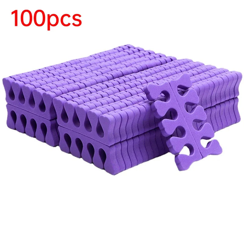 100/200 Stück Zehentrenner – Weiche Schwamm-Pads für Pediküre & Maniküre