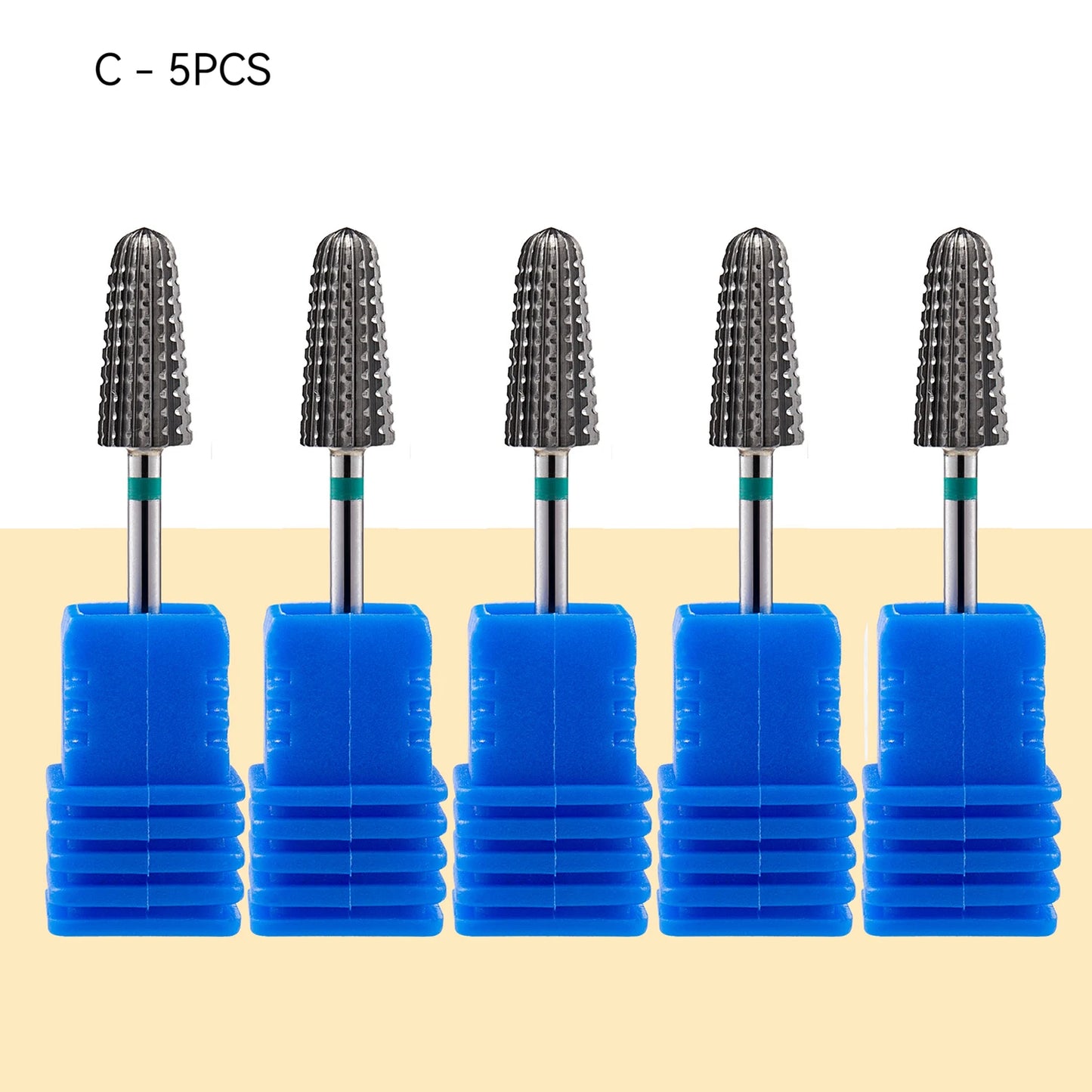5-in-1 Hartmetall Nagelfräser-Set – Gold (Tungsten Carbide)