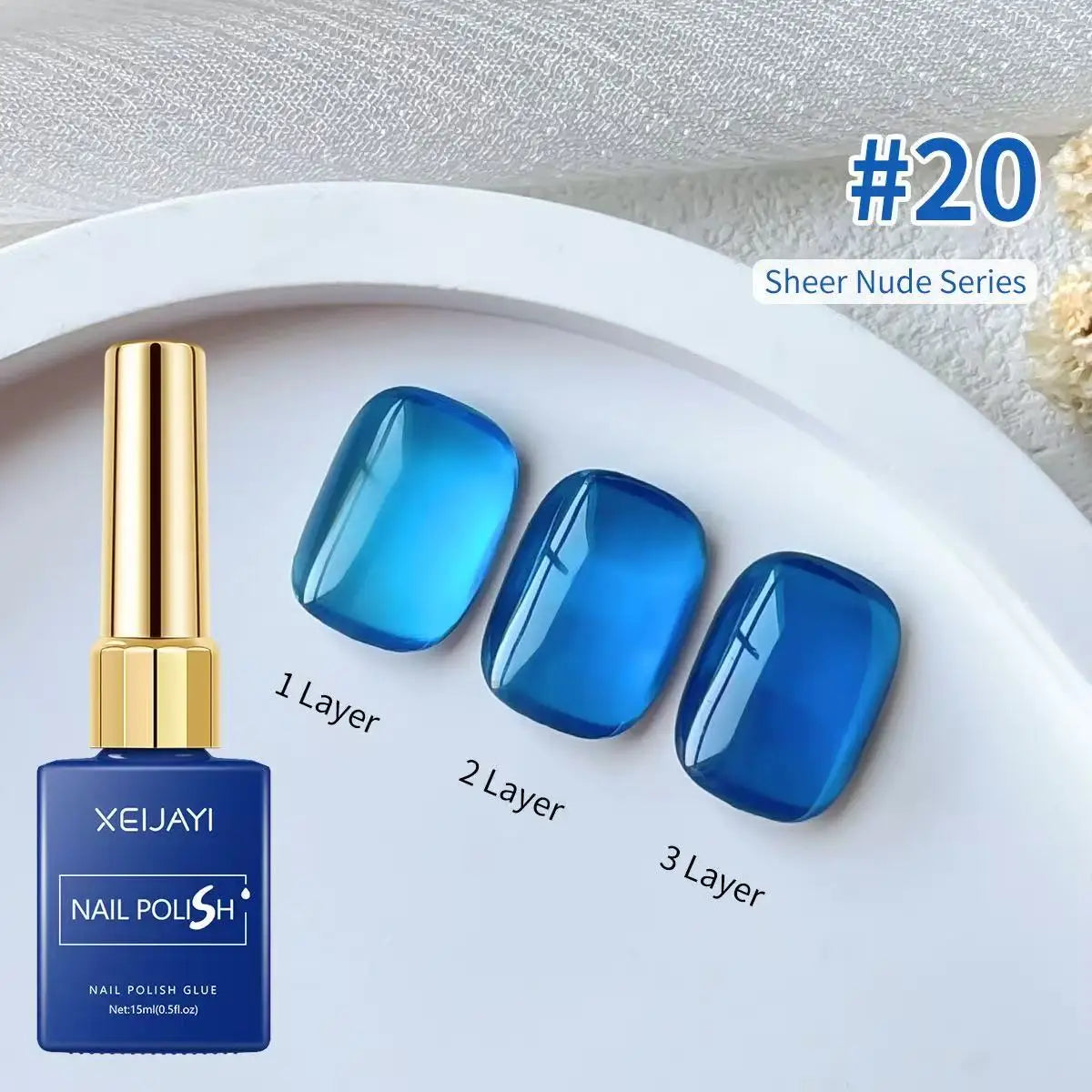 Venalisa 8-teiliges Set – 15ml Jelly Gel Nagellack mit Top Coat – Semi-permanente Maniküre
