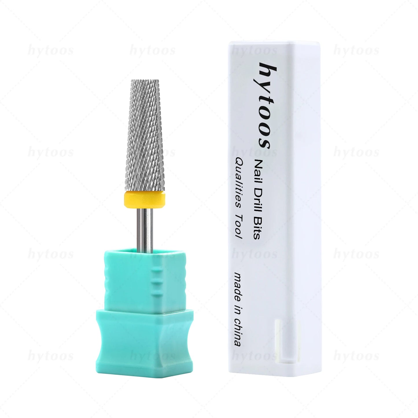 HYTOOS 5-in-1 Hartmetall Nagelfräser – 16 mm, Flat Top, Tapered, für Gelentfernung & Maniküre