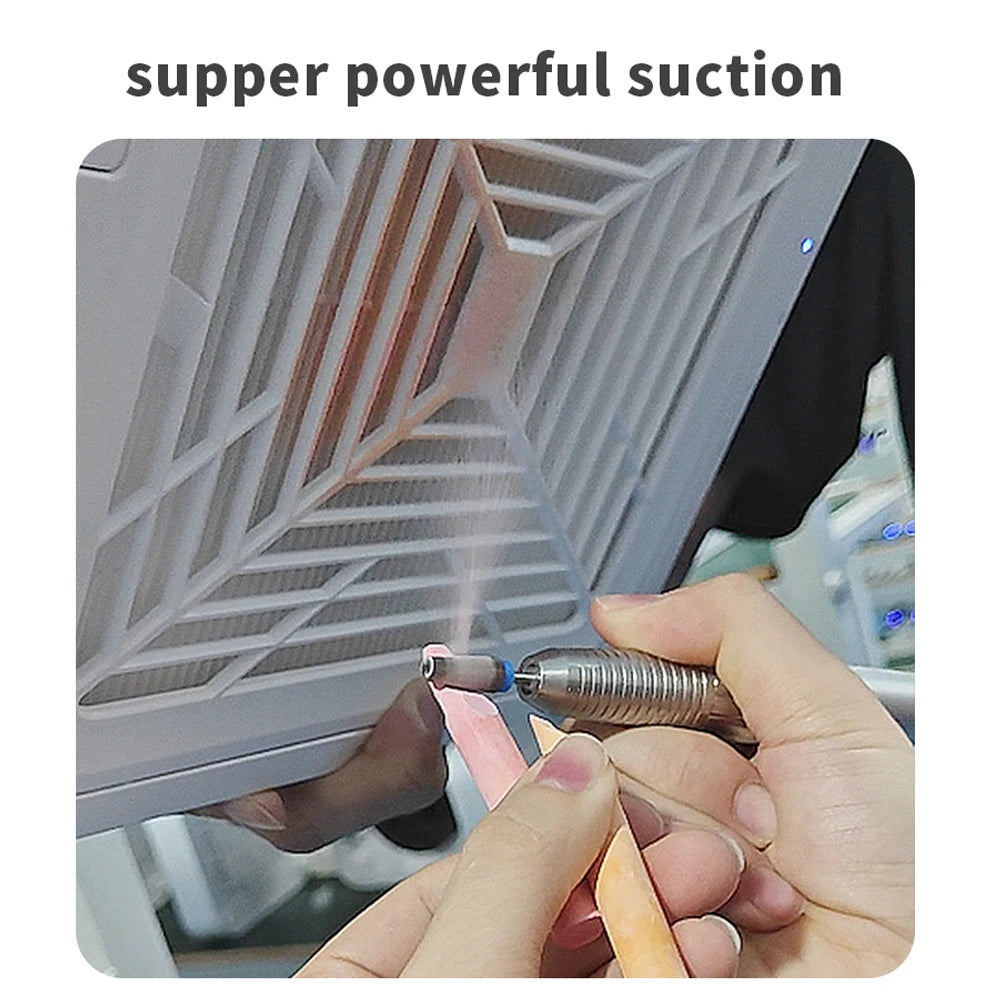 120 W Turbine Brushless Nagelstaubabsaugung – Profi Nail Dust Collector mit starker Saugkraft & herausnehmbarem Filter