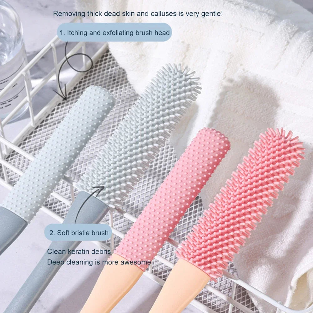 2er-Set Fußreinigungsbürsten mit langem Griff – Sanfte Peelingbürste für Dusche & Bad