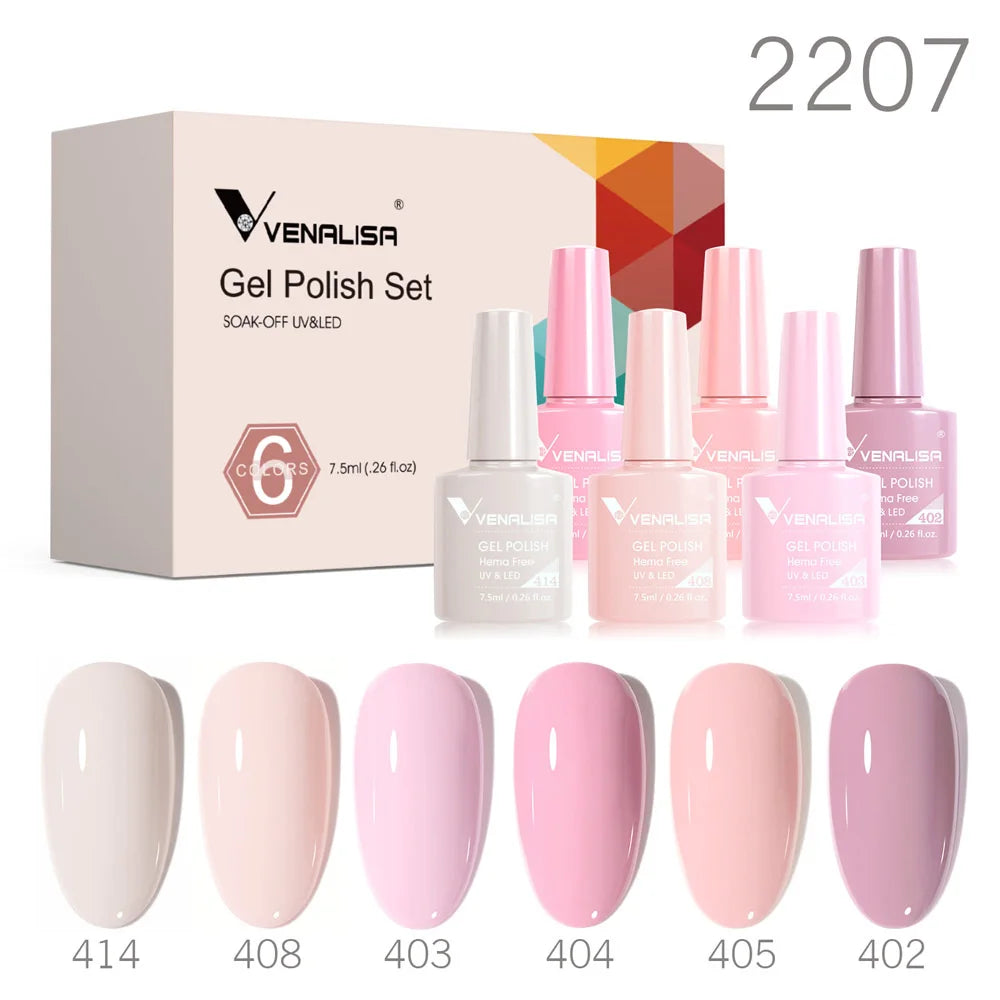 Venalisa Gel Nagellack Set – Herbstfarben, 12er-Box "Sunshine Kiss" 2.