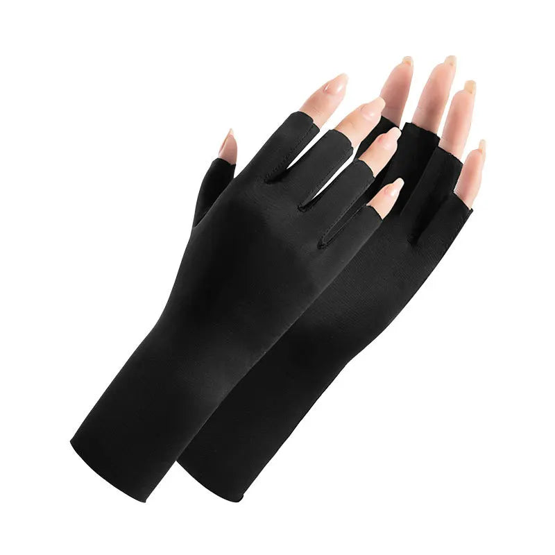 UV-Schutz Handschuhe Ice Silk – Fingerlos & Atmungsaktiv