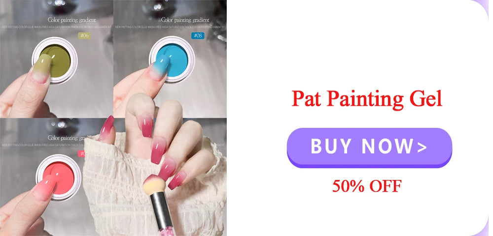 Gradient-Schwämme für Nail Art – Weiß | 20/50 Stück