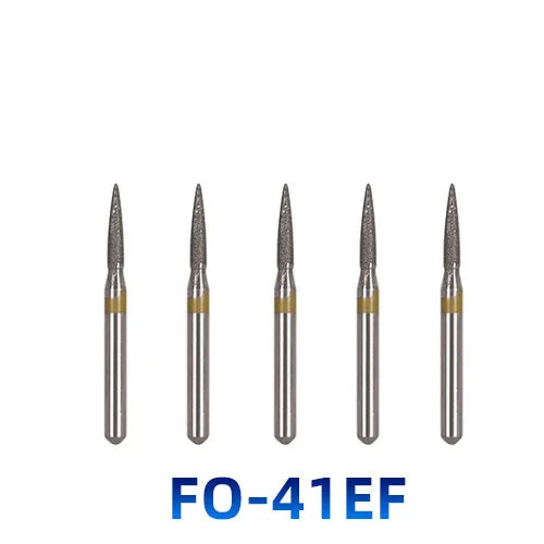 AZDENT Dental Diamantbohrer – 5 Stück, FG 1.6 mm, Medium für Turbine/High-Speed-Handstück 2
