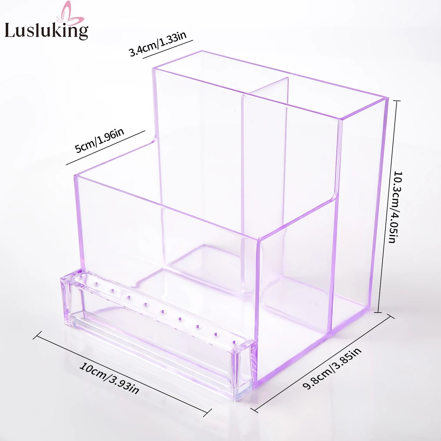 Acryl Organizer für Nagelzubehör – Aufbewahrungsbox für Fräser, Bits & Werkzeuge