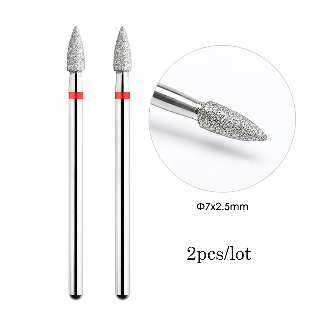 MOWOT Diamant-Fräser – 2er-Set für elektrische Nagelfräser, für Maniküre & Nagelhautpflege