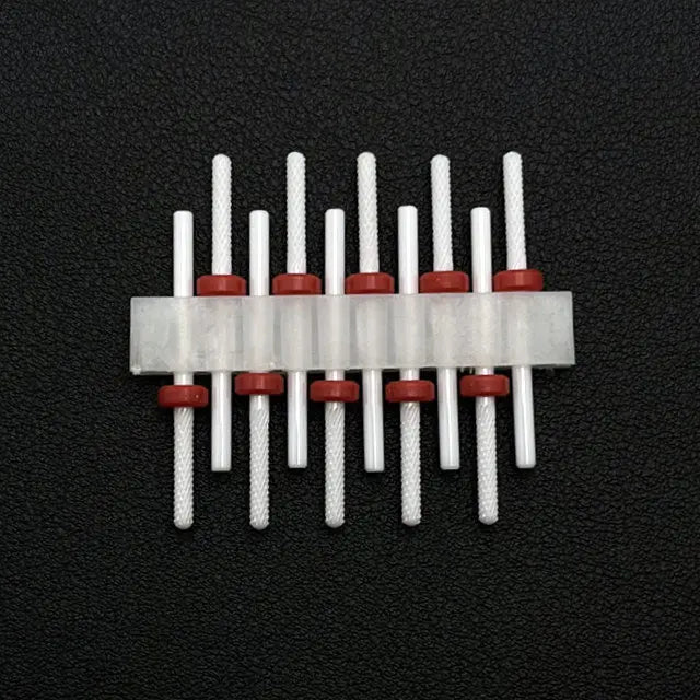10 Stück Keramik Nagelfräser Set – Für elektrische Nagelfeile, Gelentfernung, Maniküre & Nagelhautpflege