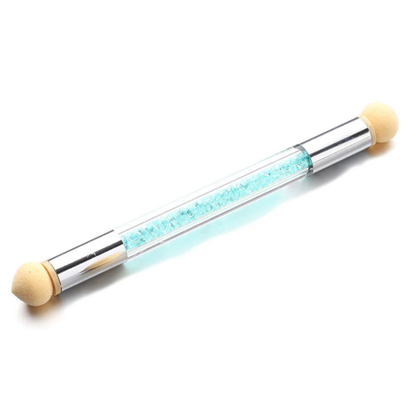 Sponge Pen für Nail Art – mit Ersatzköpfen für Farbverlauf, Glitzer & Puder