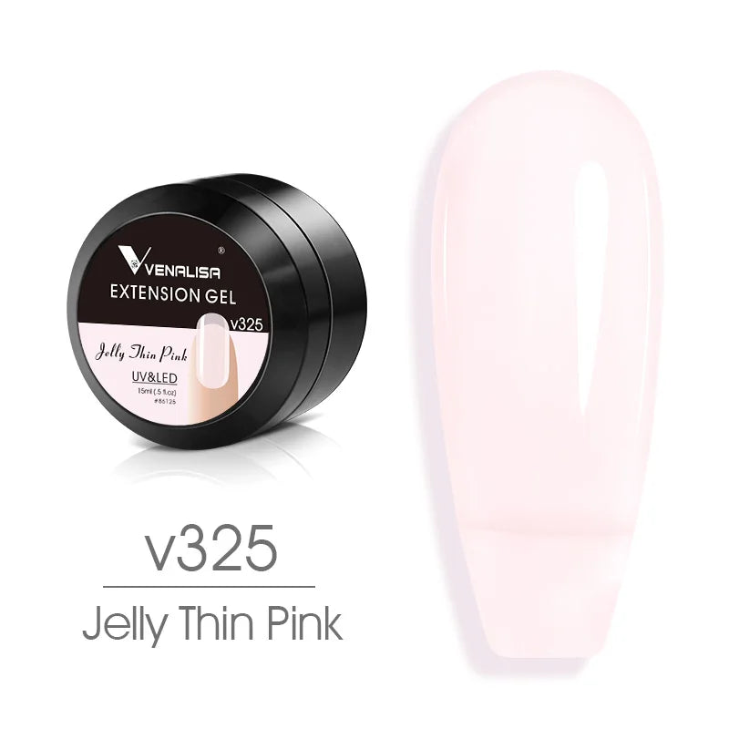 Venalisa 15ml UV Builder Gel – Cover Pink, Clear, Camouflage – für Nagelverlängerung & French