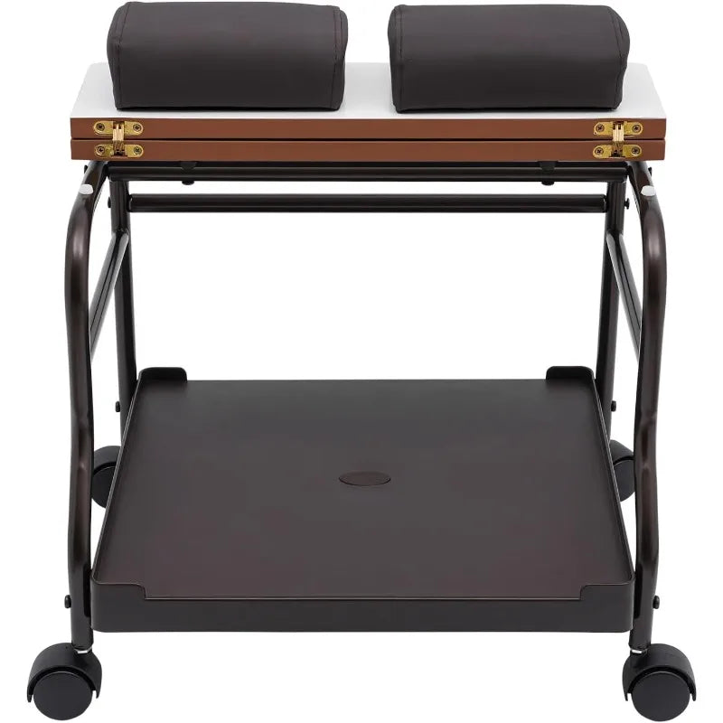 Rollbare Pediküre-Trolley mit Fußstütze – Mobile Spa-Trolley für Nagelstudios, Friseursalons & Zuhause