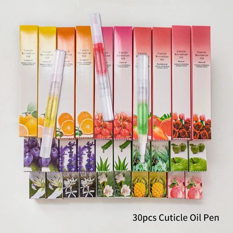30x Nagelöl-Stift mit Duft – Cuticle Oil Pen für Pflege, Feuchtigkeit & Reparatur