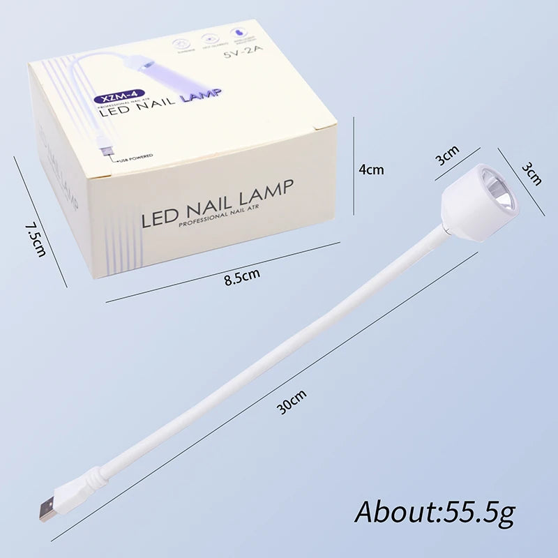 Mini UV/LED Nagellampe – faltbare USB-Tischlampe zum Aushärten von Gellack