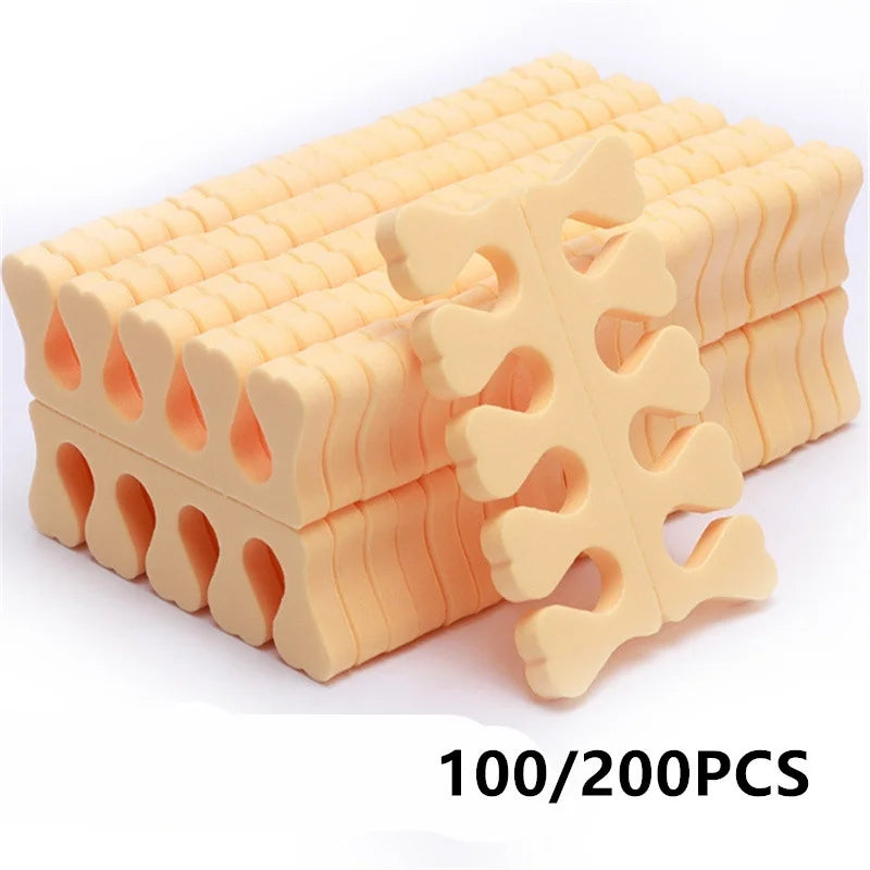 100/200/500 Stück Zehentrenner – Weiche Schwamm-Pads für Pediküre & Maniküre