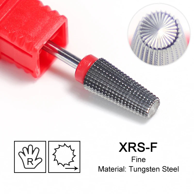 Tapered Barrel Fräserbit – Hartmetall (Tungsten), für Gelentfernung & Polieren (4XC, Gold)