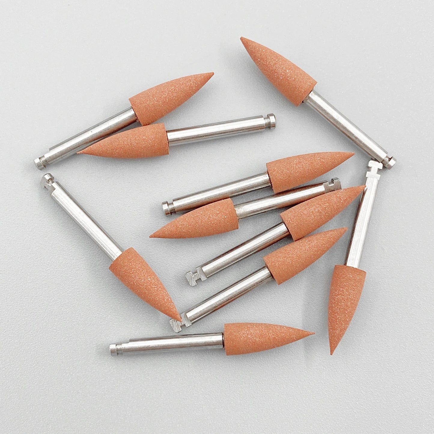WELLCK Silikon-Polieraufsätze – 10/12 Stück Set für E-Feile, Politur & Finish (Nail & Dental Art)