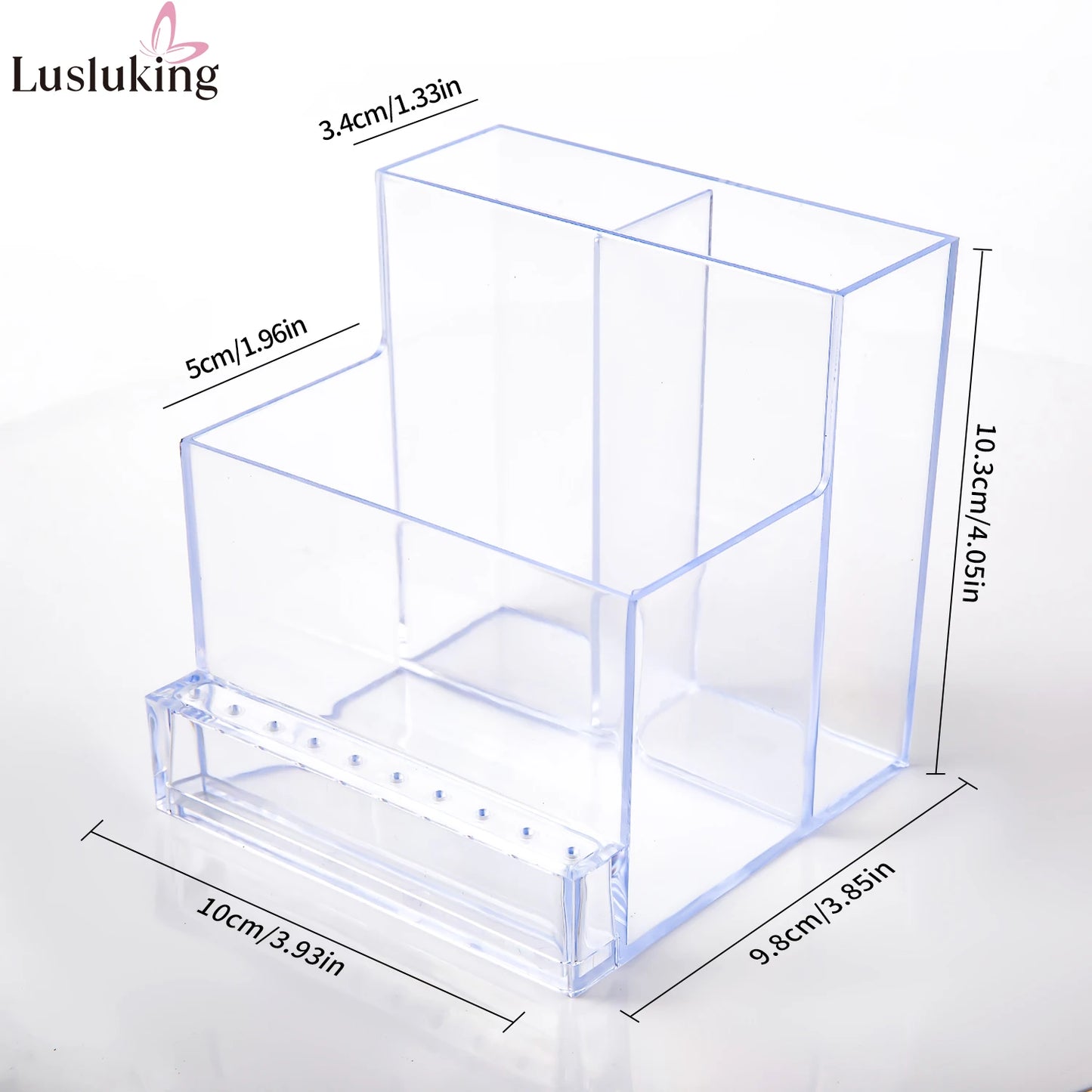 Acryl Organizer für Nagelzubehör – Aufbewahrungsbox für Fräser, Bits & Werkzeuge