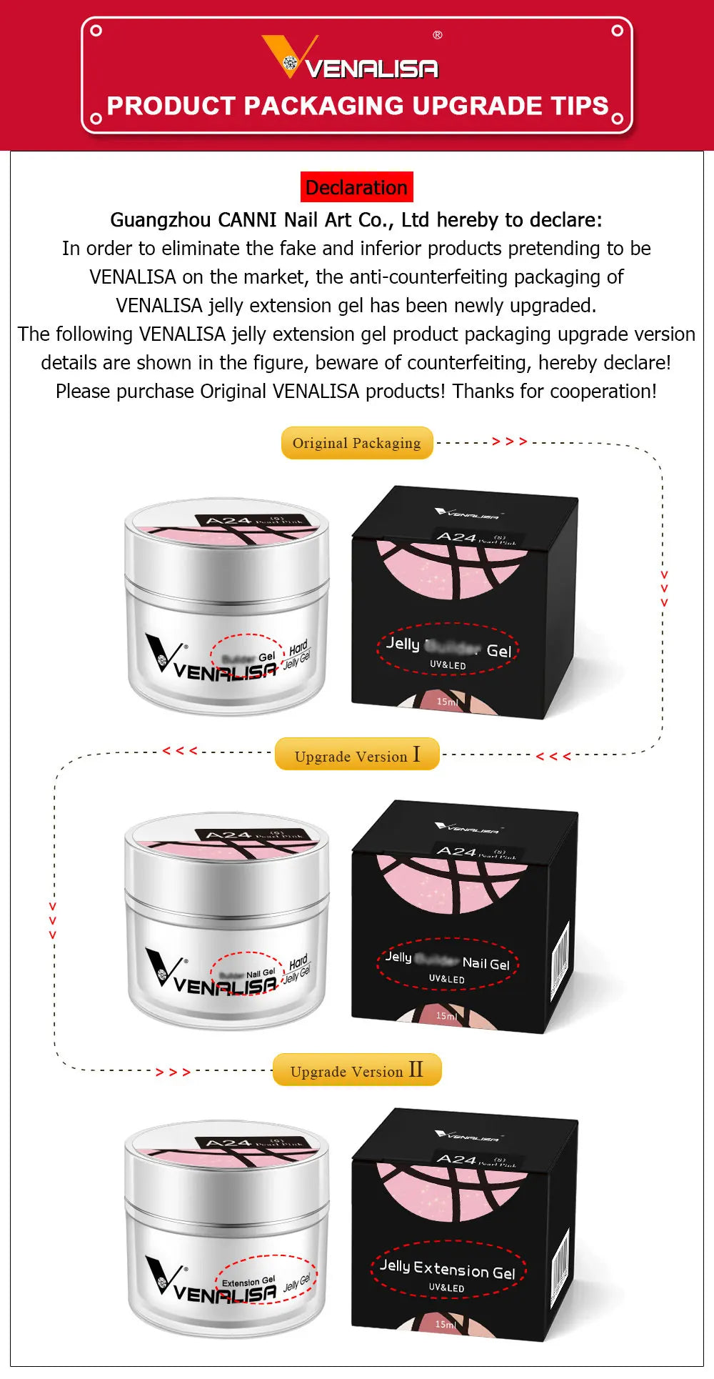 Venalisa Builder Jelly Gel – 50ml Rose Pink, Selbstglättend, UV/LED