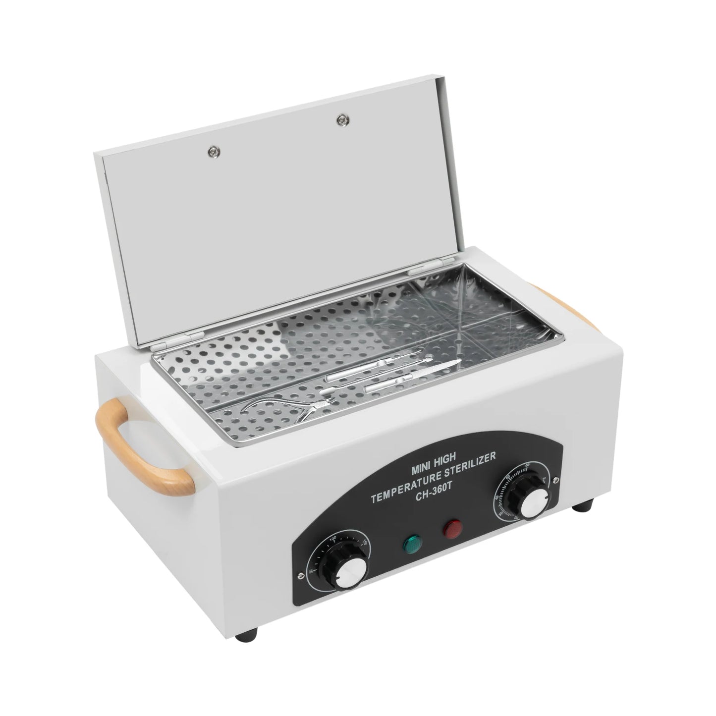 300 W Metall-Sterilisator 1.3 L – Hochtemperatur-Desinfektionsgerät für Kosmetik & Nagelstudio mit Griff