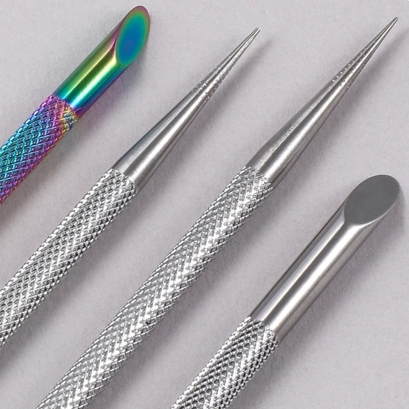 Nagelhautpflege-Set – Edelstahlzange, Schieber & Cutter für Maniküre & Pediküre