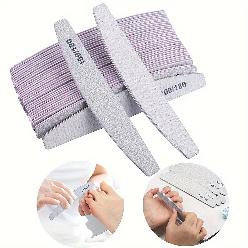 50Pcs Nail Files 100/180