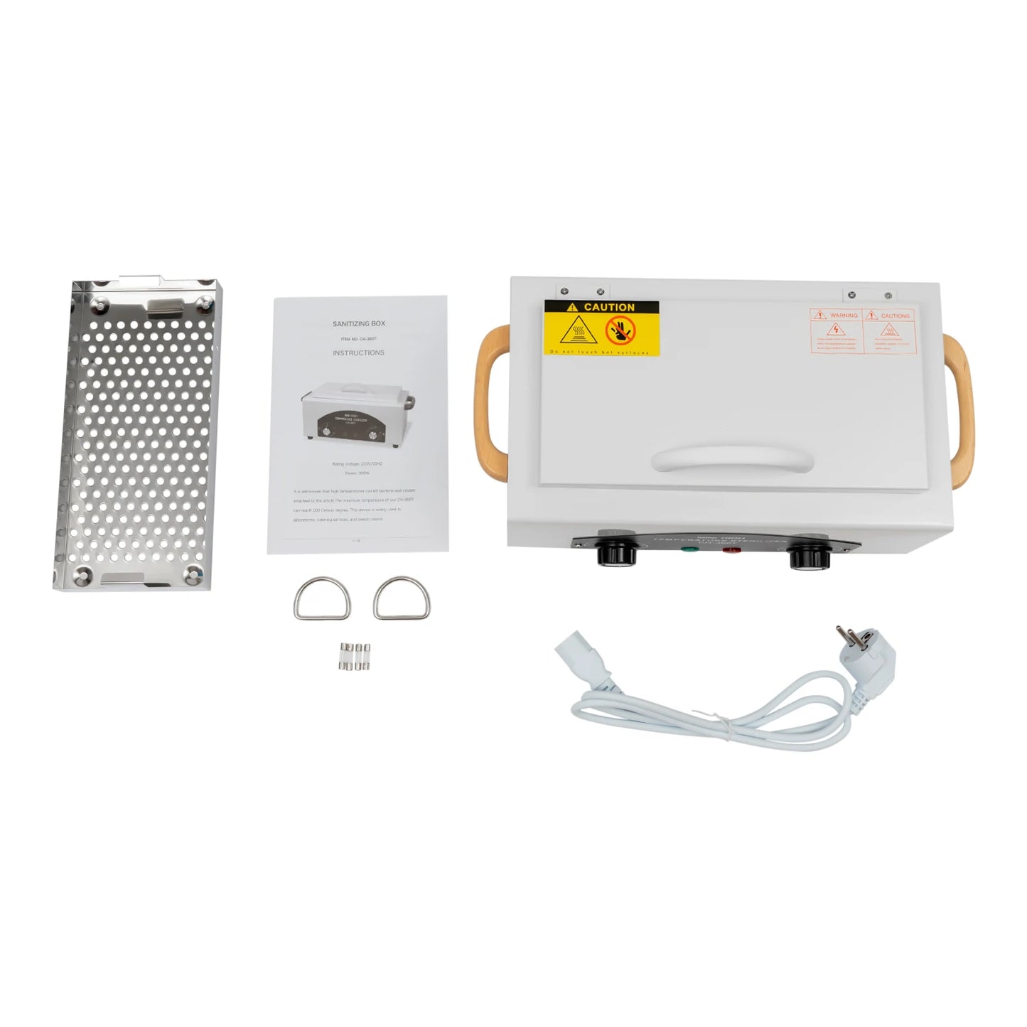 300 W Metall-Sterilisator 1.3 L – Hochtemperatur-Desinfektionsgerät für Kosmetik & Nagelstudio mit Griff