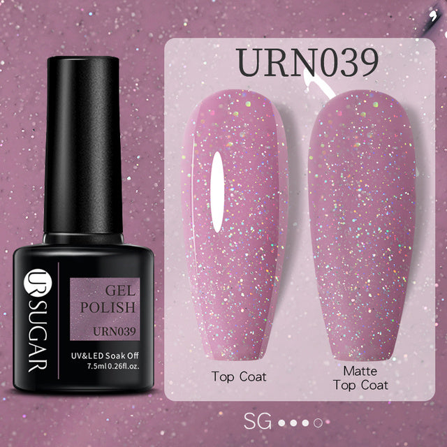 Schwarz Weiß Rot Glitter Farbe Gel Nagellack Matt
