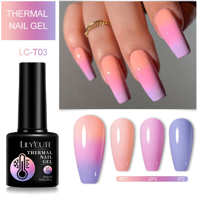 Farbwechselnder Thermo-Gel-Nagellack Winter