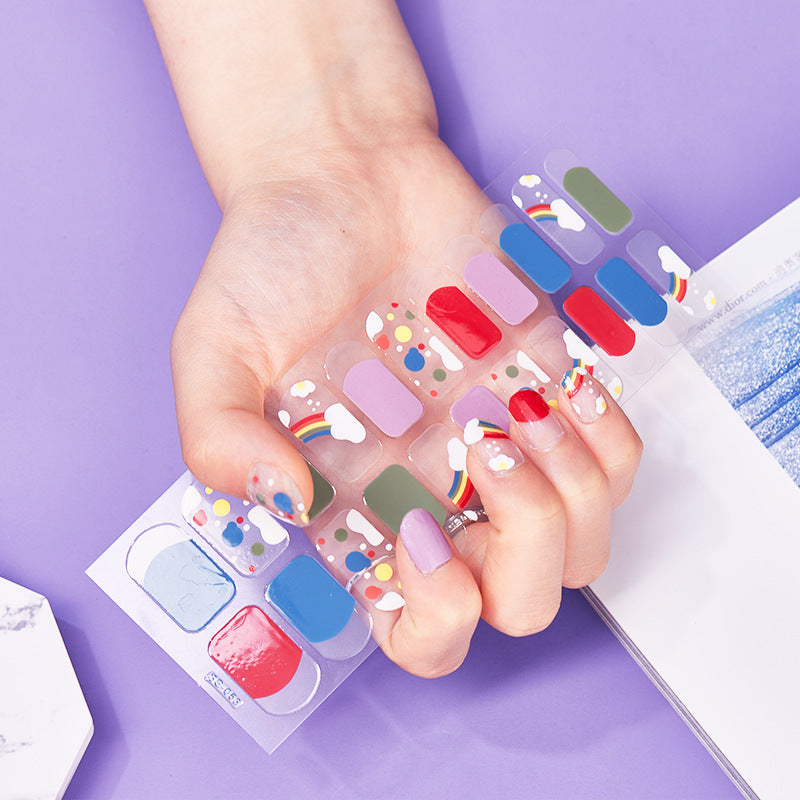 Schmetterlings-Nagelsticker – 22-teiliges Set | Selbstklebende Nail Wraps für Mädchen & Teens