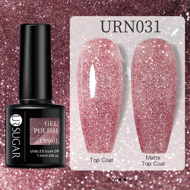 Schwarz Weiß Rot Glitter Farbe Gel Nagellack Matt