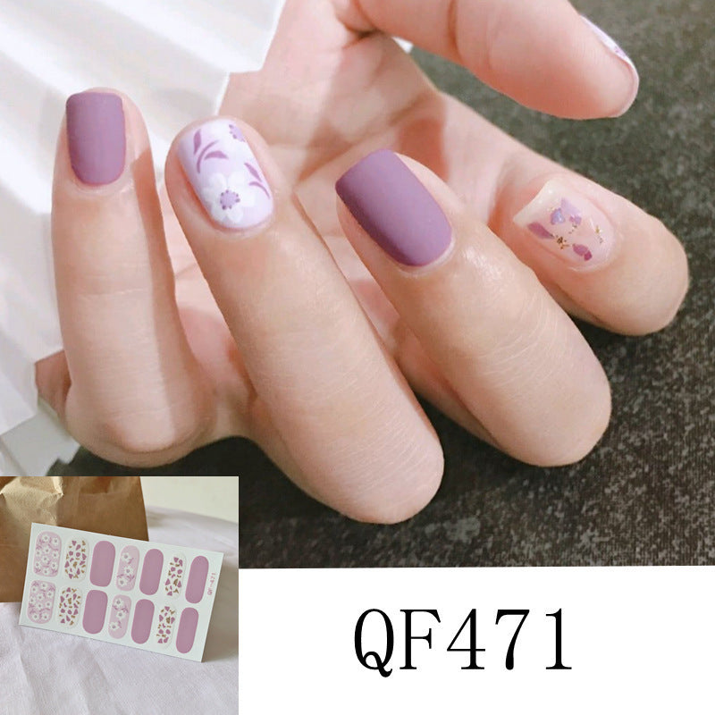 Bunte selbstklebende Nagelsticker – Modernes Design für DIY-Maniküre
