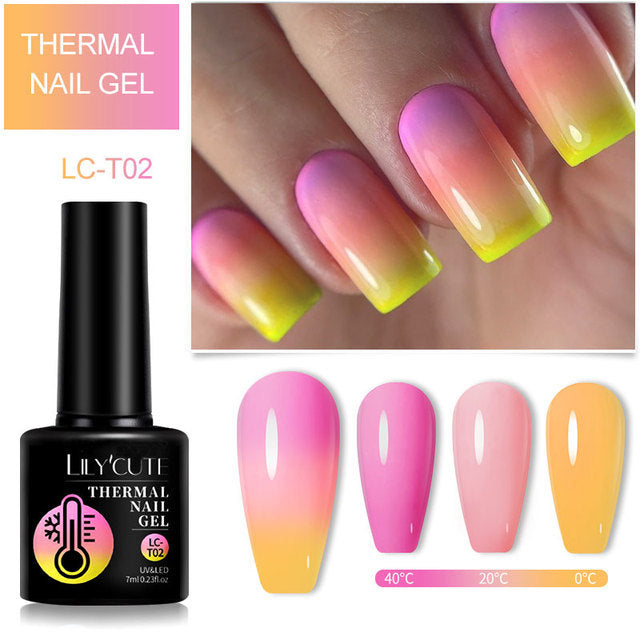 Farbwechselnder Thermo-Gel-Nagellack Winter