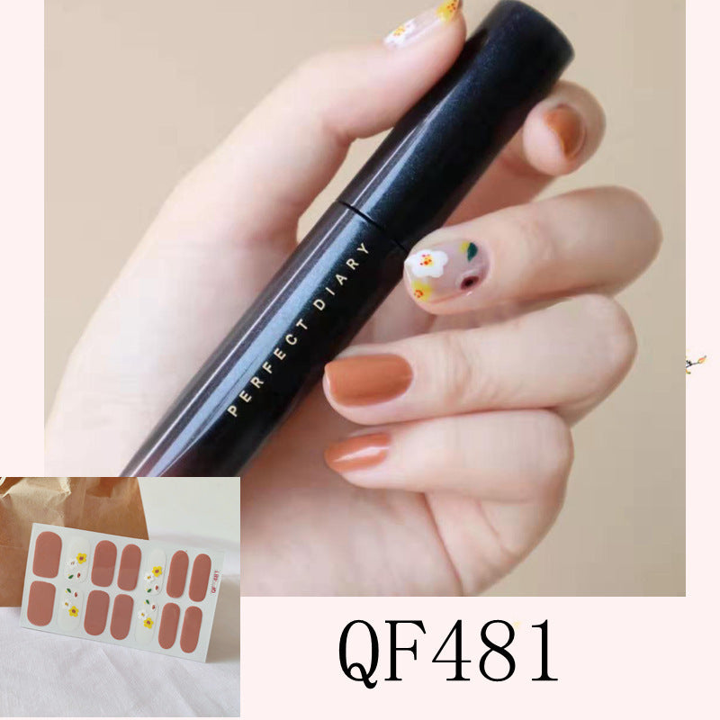 Bunte selbstklebende Nagelsticker – Modernes Design für DIY-Maniküre