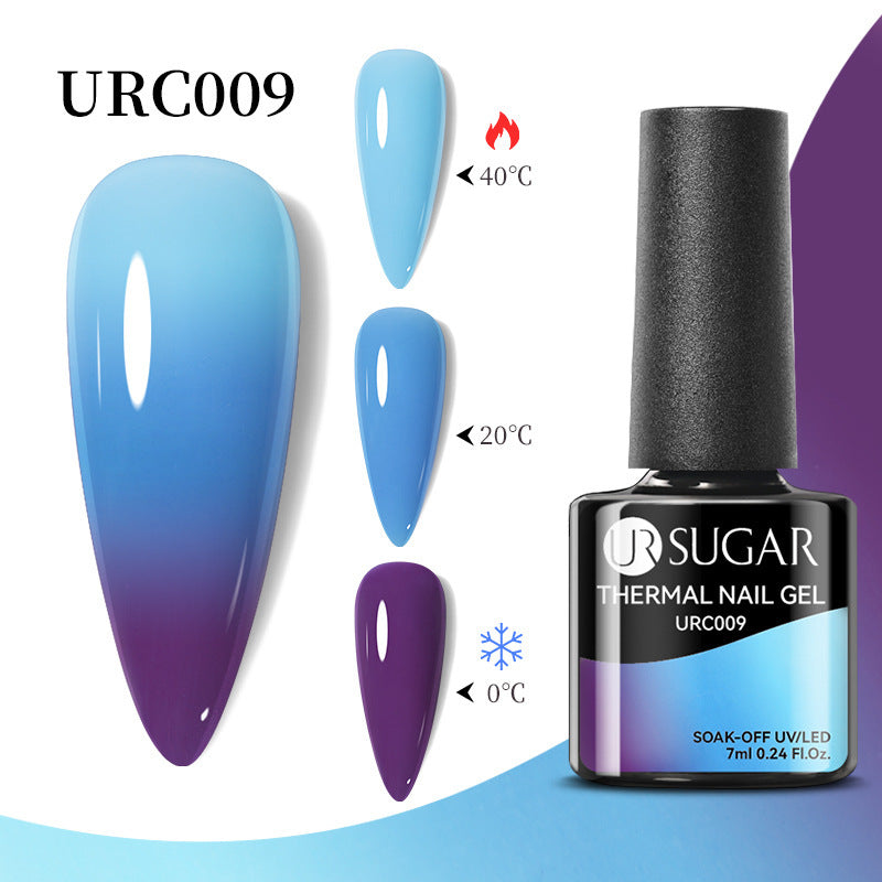 Herbst und Winter Neuer Temperaturwechsel UV-Lack Kalter und warmer Farbverlauf-Nagelkleber
