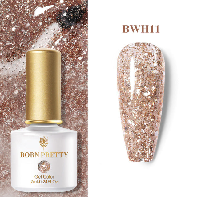Eine Flasche einfarbigen Nagellack