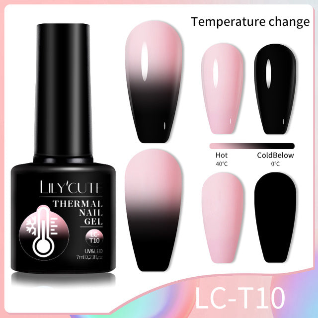Farbwechselnder Thermo-Gel-Nagellack Winter