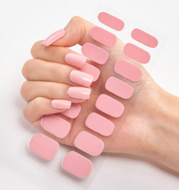 Selbstklebende Nagelaufkleber – Vollfarbige Maniküre zum Aufkleben | Verschiedene Farben | Matt & Glanz