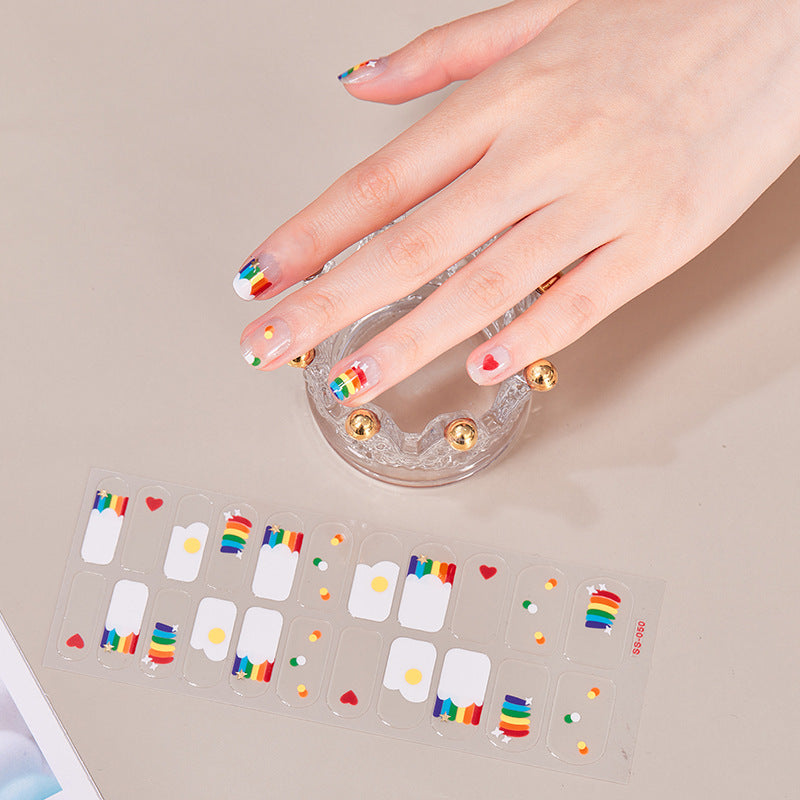 Schmetterlings-Nagelsticker – 22-teiliges Set | Selbstklebende Nail Wraps für Mädchen & Teens