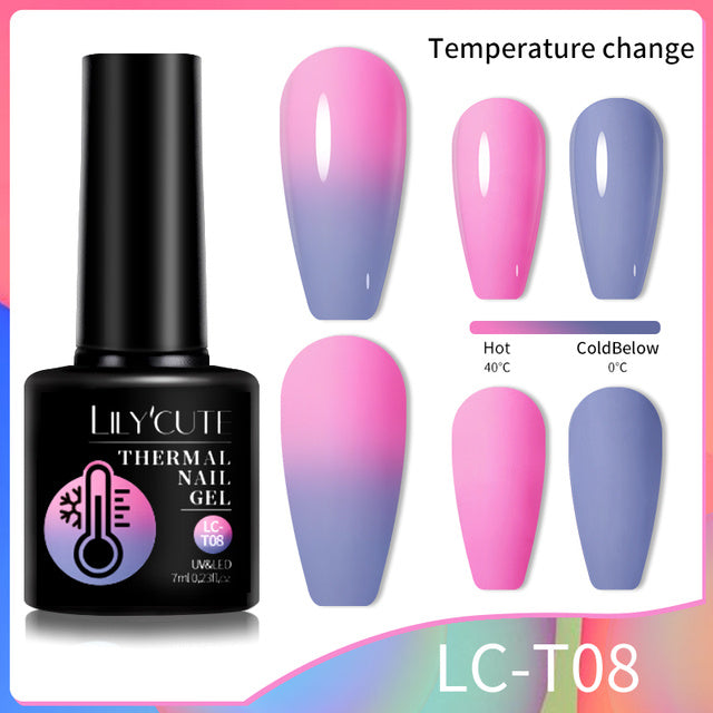 Farbwechselnder Thermo-Gel-Nagellack Winter
