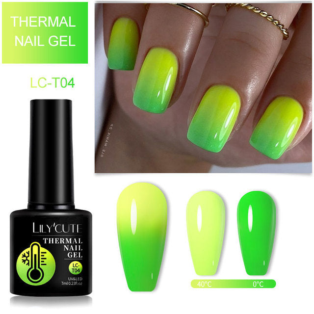 Farbwechselnder Thermo-Gel-Nagellack Winter