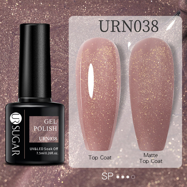 Schwarz Weiß Rot Glitter Farbe Gel Nagellack Matt