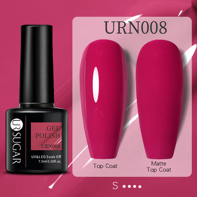 Schwarz Weiß Rot Glitter Farbe Gel Nagellack Matt