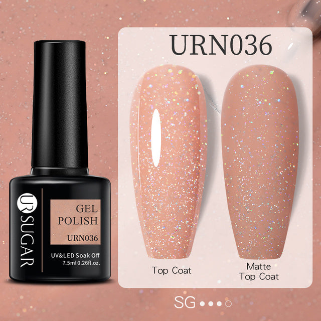 Schwarz Weiß Rot Glitter Farbe Gel Nagellack Matt