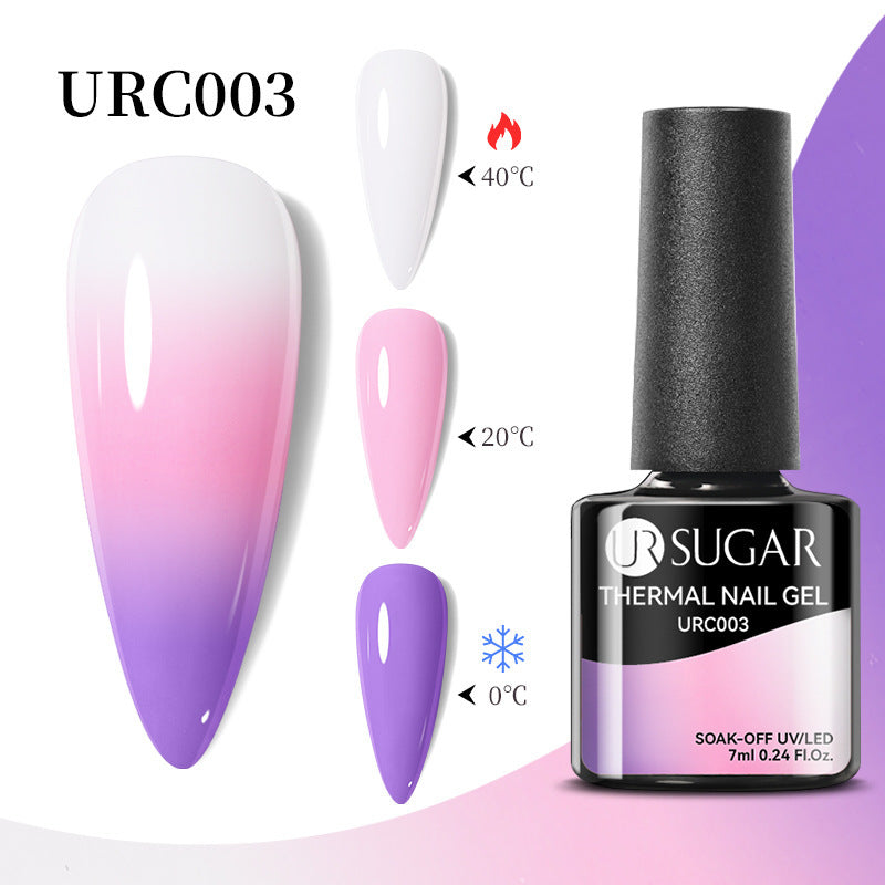 Herbst und Winter Neuer Temperaturwechsel UV-Lack Kalter und warmer Farbverlauf-Nagelkleber