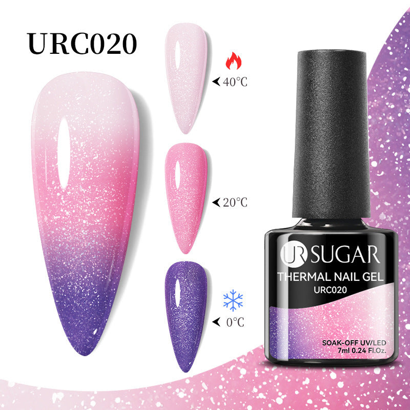 Herbst und Winter Neuer Temperaturwechsel UV-Lack Kalter und warmer Farbverlauf-Nagelkleber