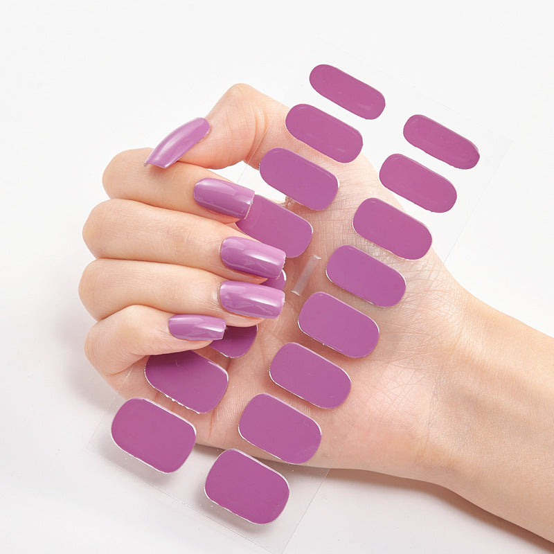 Selbstklebende Nagelsticker – 40 Designs, Farbmix | Gel-Look für Zuhause 2