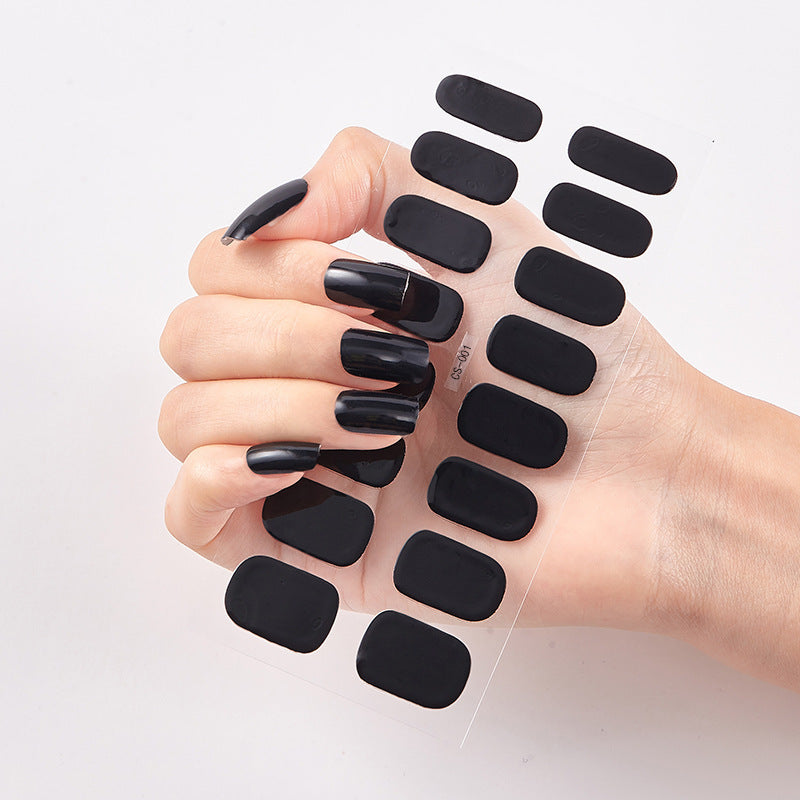 Selbstklebende Nagelsticker – 40 Designs, Farbmix | Gel-Look für Zuhause 2