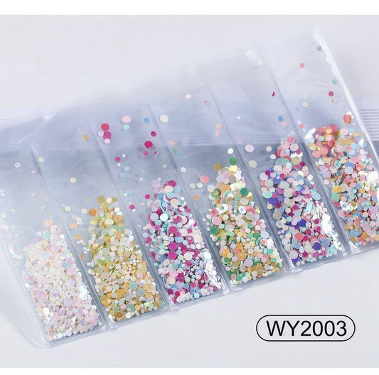 Nail Art Zubehör Glitzer Pailletten Laser Diamant Liebe Herz Nagel Patch